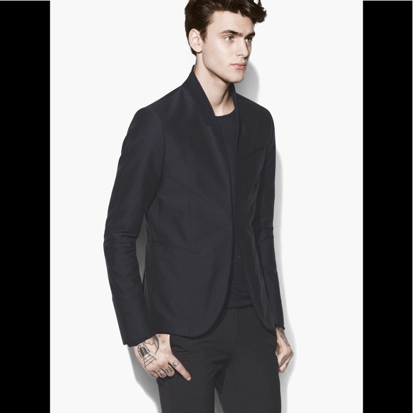 John Varvatos Other - John Varvatos Collection HOOK & BAR SHORT SHAWL-COLLAR JACKET. Size EU52 USA 42